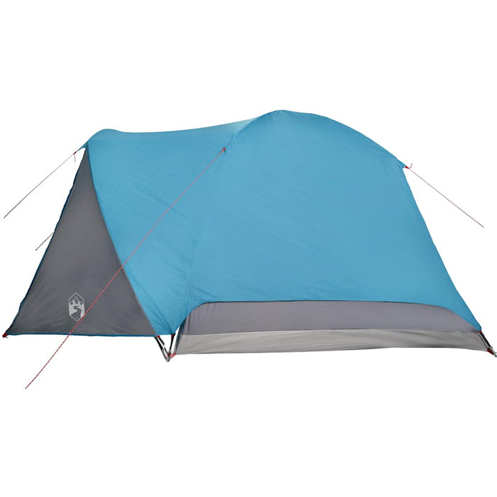 Cort de camping cu verandă 4 persoane, albastru, impermeabil - WALTI WALTI