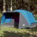 Cort de camping cu verandă 4 persoane, albastru, impermeabil - WALTI WALTI