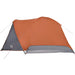 Cort de camping cu verandă 4 persoane, portocaliu, impermeabil - WALTI WALTI