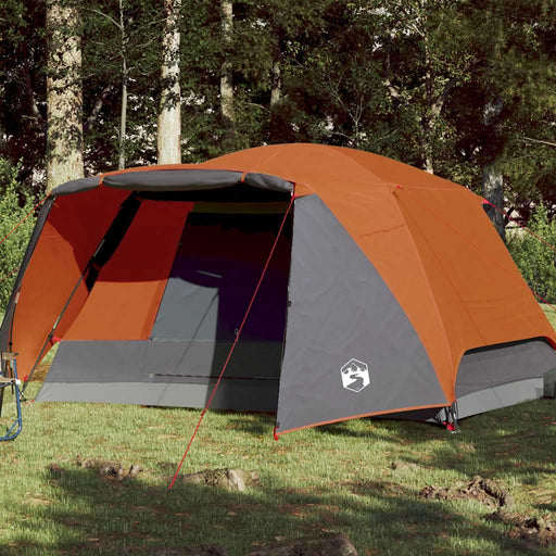 Cort de camping cu verandă 4 persoane, portocaliu, impermeabil - WALTI WALTI