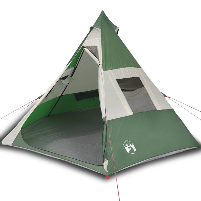 Cort de camping tipi pentru 7 persoane, verde, impermeabil - WALTI WALTI