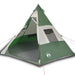 Cort de camping tipi pentru 7 persoane, verde, impermeabil - WALTI WALTI