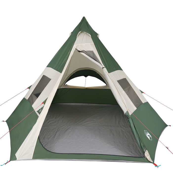 Cort de camping tipi pentru 7 persoane, verde, impermeabil - WALTI WALTI