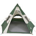 Cort de camping tipi pentru 7 persoane, verde, impermeabil - WALTI WALTI