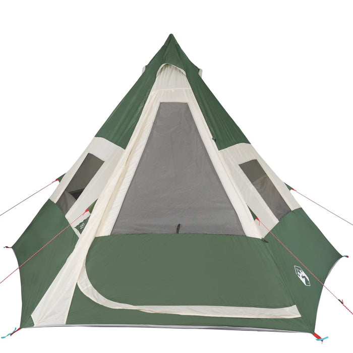 Cort de camping tipi pentru 7 persoane, verde, impermeabil - WALTI WALTI