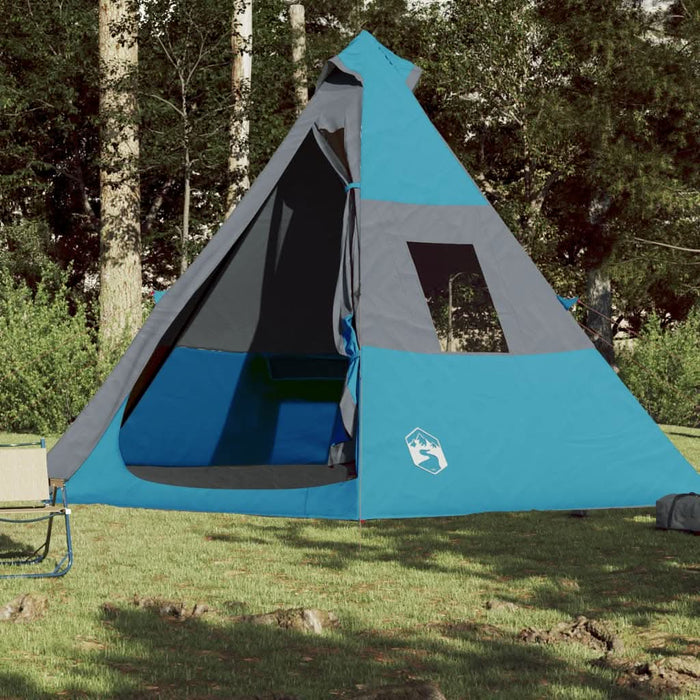 Cort de camping tipi pentru 7 persoane, albastru, impermeabil - WALTI WALTI