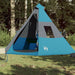 Cort de camping tipi pentru 7 persoane, albastru, impermeabil - WALTI WALTI