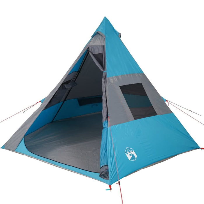 Cort de camping tipi pentru 7 persoane, albastru, impermeabil - WALTI WALTI