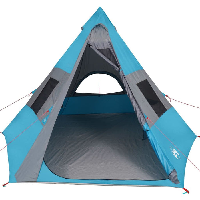 Cort de camping tipi pentru 7 persoane, albastru, impermeabil - WALTI WALTI