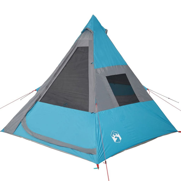 Cort de camping tipi pentru 7 persoane, albastru, impermeabil - WALTI WALTI