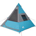 Cort de camping tipi pentru 7 persoane, albastru, impermeabil - WALTI WALTI
