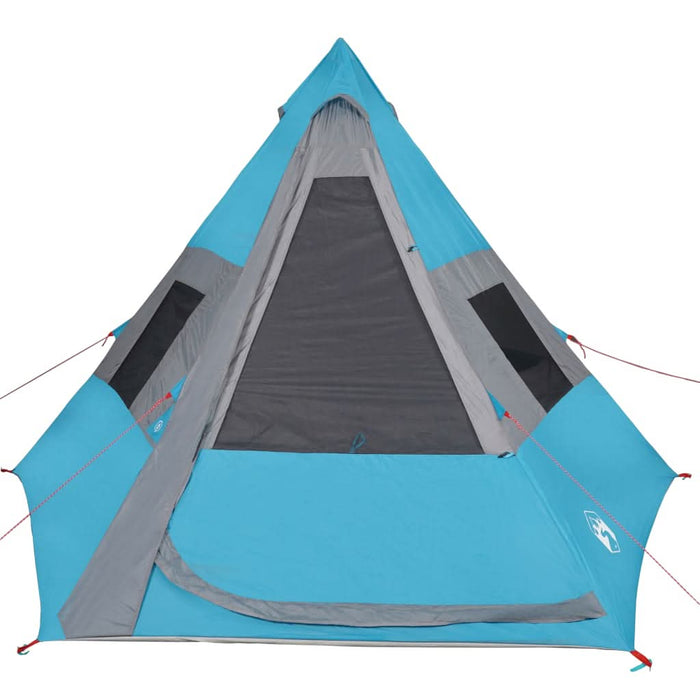 Cort de camping tipi pentru 7 persoane, albastru, impermeabil - WALTI WALTI