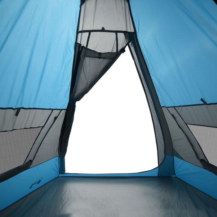 Cort de camping tipi pentru 7 persoane, albastru, impermeabil - WALTI WALTI