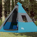 Cort de camping tipi pentru 7 persoane, albastru, impermeabil - WALTI WALTI