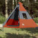 Cort de camping tipi pentru 7 persoane, portocaliu, impermeabil - WALTI WALTI