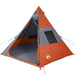 Cort de camping tipi pentru 7 persoane, portocaliu, impermeabil - WALTI WALTI