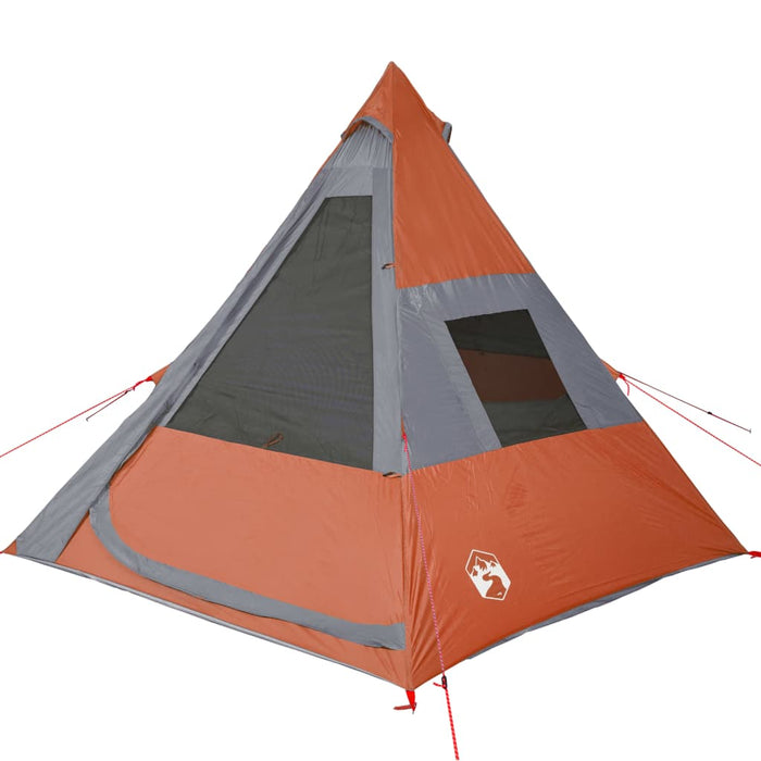 Cort de camping tipi pentru 7 persoane, portocaliu, impermeabil - WALTI WALTI
