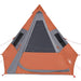 Cort de camping tipi pentru 7 persoane, portocaliu, impermeabil - WALTI WALTI