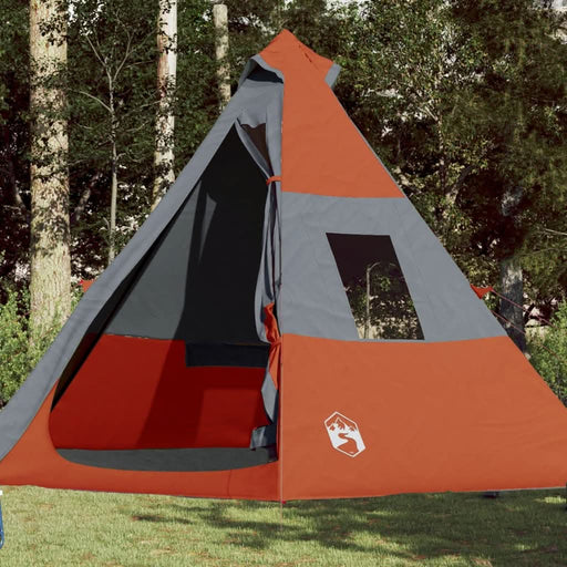 Cort de camping tipi pentru 7 persoane, portocaliu, impermeabil - WALTI WALTI