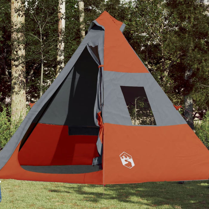 Cort de camping tipi pentru 7 persoane, portocaliu, impermeabil - WALTI WALTI