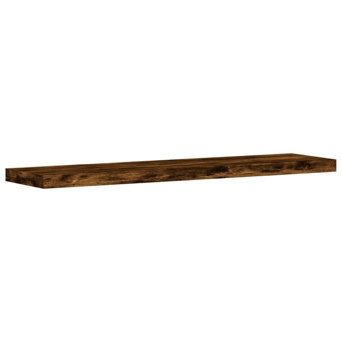 Rafturi perete 4 buc. stejar fumuriu 40x10x1,5 cm lemn compozit - WALTI WALTI