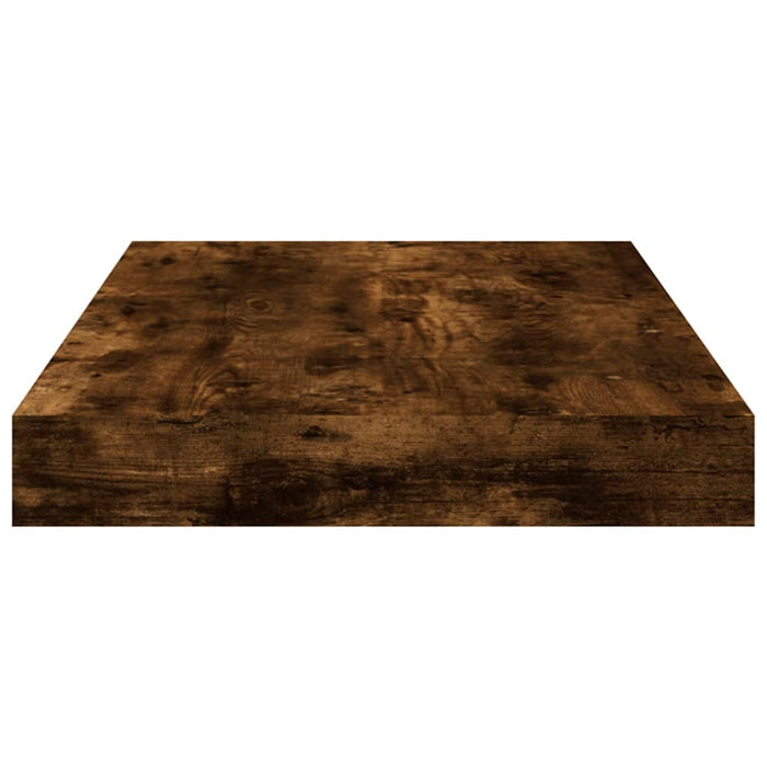 Rafturi perete 4 buc. stejar fumuriu 40x10x1,5 cm lemn compozit - WALTI WALTI