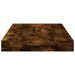 Rafturi perete 4 buc. stejar fumuriu 40x10x1,5 cm lemn compozit - WALTI WALTI