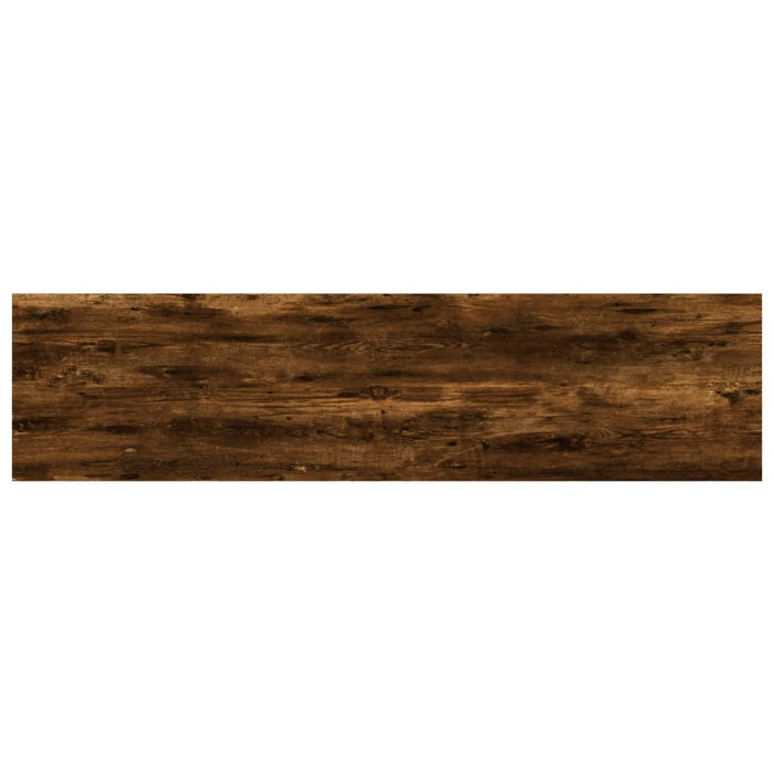 Rafturi perete 4 buc. stejar fumuriu 40x10x1,5 cm lemn compozit - WALTI WALTI