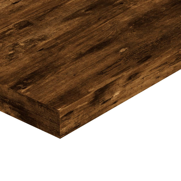 Rafturi perete 4 buc. stejar fumuriu 40x10x1,5 cm lemn compozit - WALTI WALTI