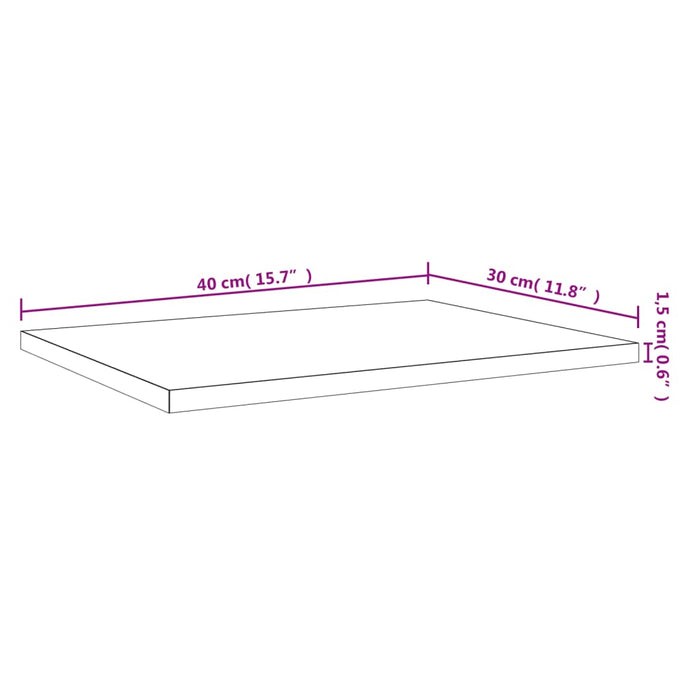 Rafturi perete 4 buc. stejar fumuriu 40x30x1,5 cm lemn compozit - WALTI WALTI