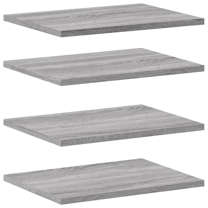 Rafturi de perete, 4 buc., gri sonoma, 40x30x1,5 cm, lemn - WALTI WALTI