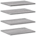 Rafturi de perete, 4 buc., gri sonoma, 40x30x1,5 cm, lemn - WALTI WALTI