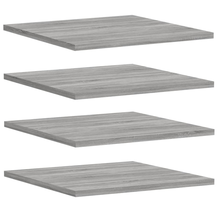 Rafturi de perete, 4 buc., gri sonoma, 40x50x1,5 cm, lemn WALTI