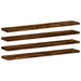 Rafturi perete 4 buc. stejar fumuriu 60x10x1,5 cm lemn compozit - WALTI WALTI