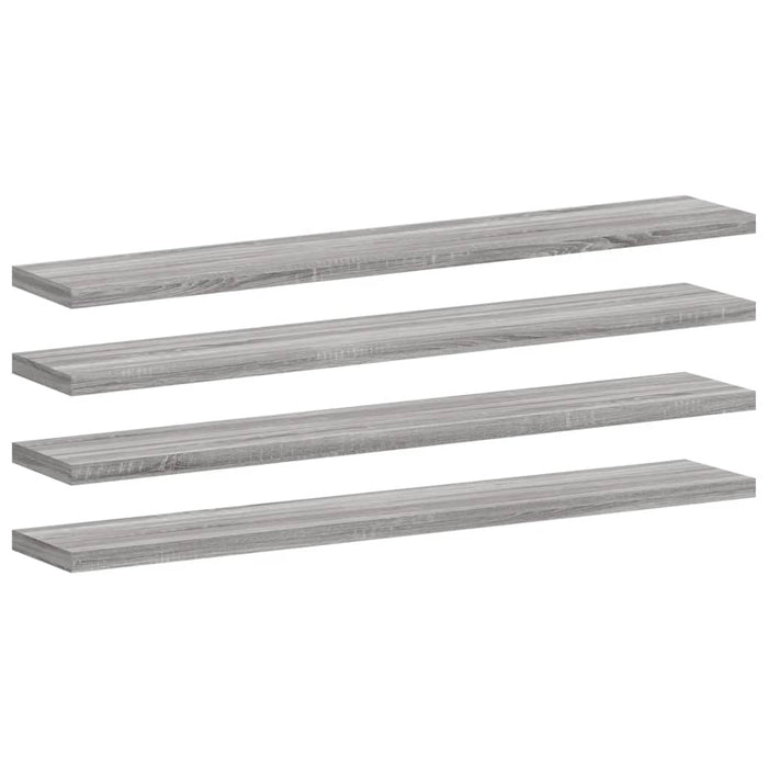 Rafturi de perete, 4 buc., gri sonoma, 60x10x1,5 cm, lemn - WALTI WALTI