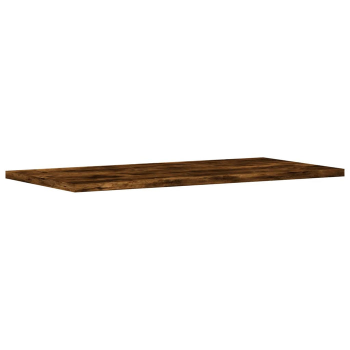 Rafturi perete 4 buc. stejar fumuriu 60x20x1,5 cm lemn compozit - WALTI WALTI