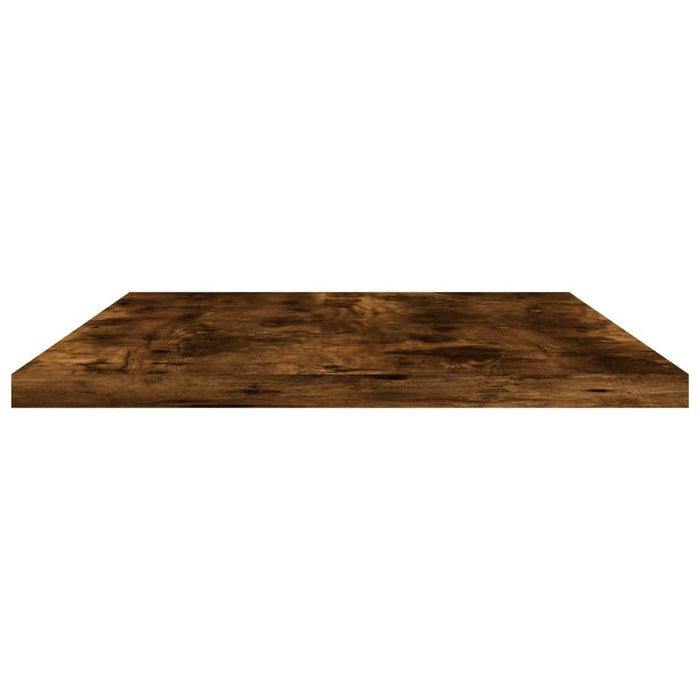Rafturi perete 4 buc. stejar fumuriu 60x20x1,5 cm lemn compozit - WALTI WALTI