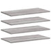 Rafturi de perete, 4 buc., gri sonoma, 60x20x1,5 cm, lemn - WALTI WALTI