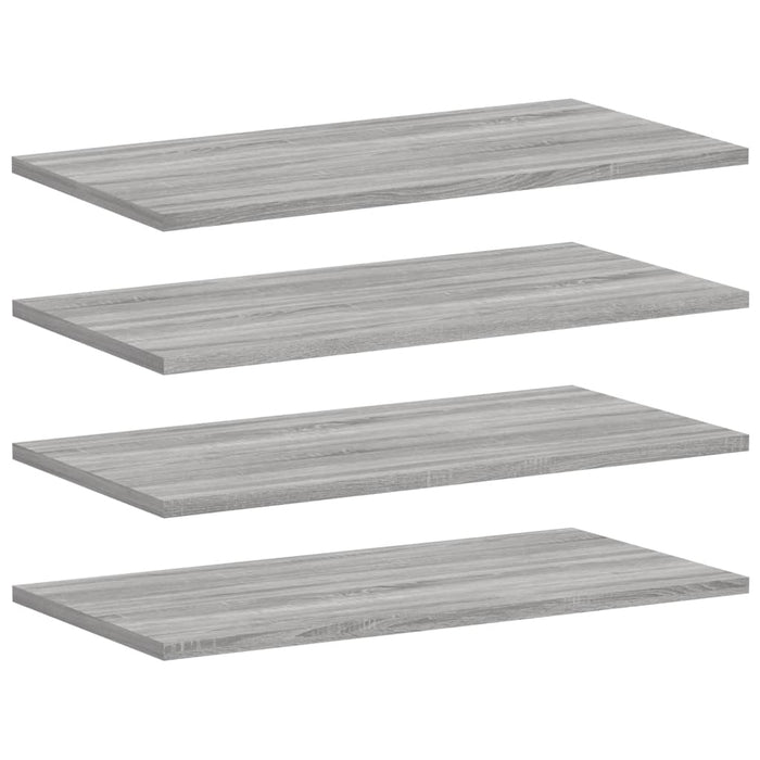 Rafturi de perete, 4 buc., gri sonoma, 60x30x1,5 cm, lemn - WALTI WALTI