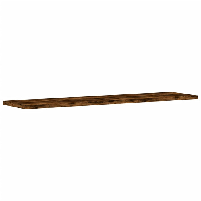 Rafturi perete 4 buc. stejar fumuriu 80x20x1,5 cm lemn compozit - WALTI WALTI