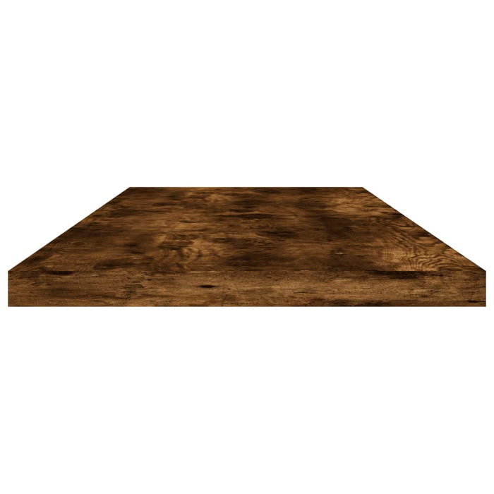 Rafturi perete 4 buc. stejar fumuriu 80x20x1,5 cm lemn compozit - WALTI WALTI