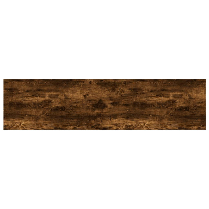 Rafturi perete 4 buc. stejar fumuriu 80x20x1,5 cm lemn compozit - WALTI WALTI