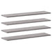 Rafturi de perete, 4 buc., gri sonoma, 80x20x1,5 cm, lemn - WALTI WALTI
