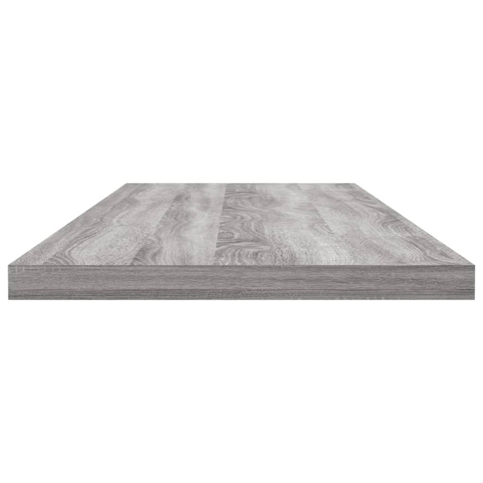 Rafturi de perete, 4 buc., gri sonoma, 80x20x1,5 cm, lemn - WALTI WALTI