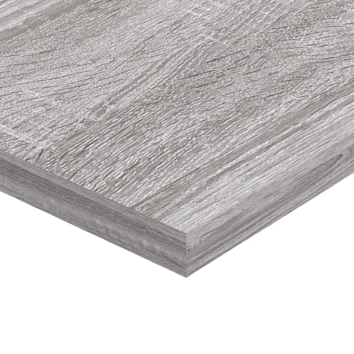 Rafturi de perete, 4 buc., gri sonoma, 80x20x1,5 cm, lemn - WALTI WALTI