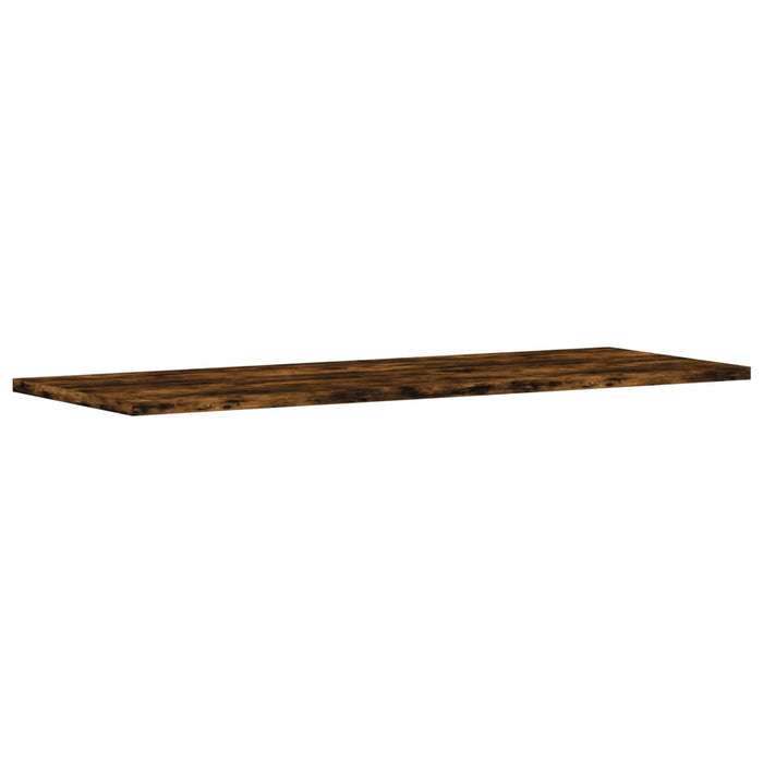 Rafturi perete 4 buc. stejar fumuriu 80x30x1,5 cm lemn compozit WALTI