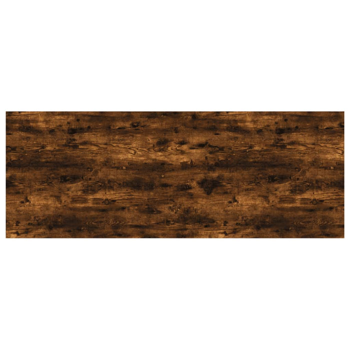 Rafturi perete 4 buc. stejar fumuriu 80x30x1,5 cm lemn compozit WALTI
