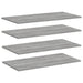 Rafturi de perete, 4 buc., gri sonoma, 80x40x1,5 cm, lemn - WALTI WALTI