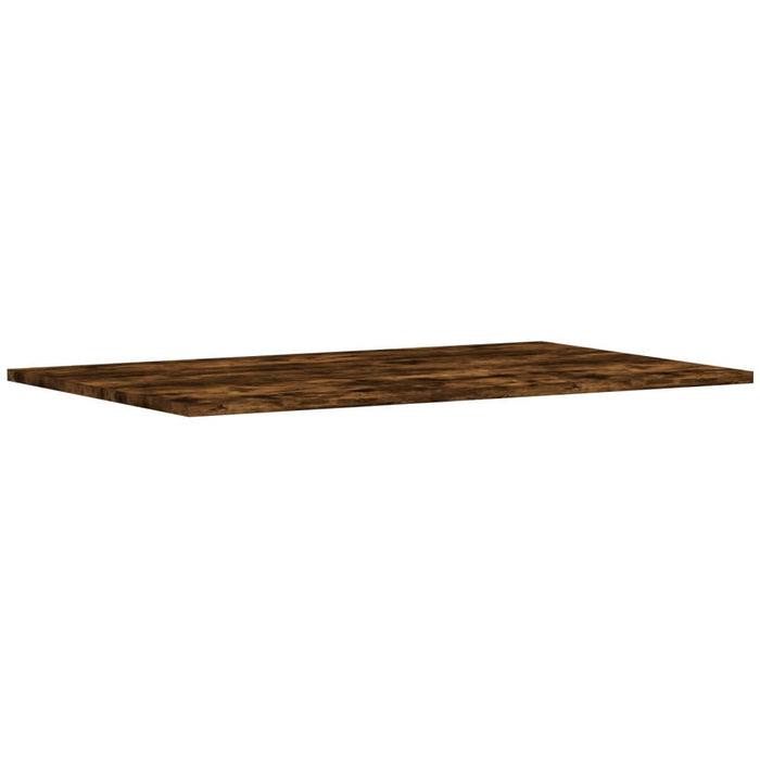 Rafturi perete 4 buc. stejar fumuriu 80x50x1,5 cm lemn compozit WALTI
