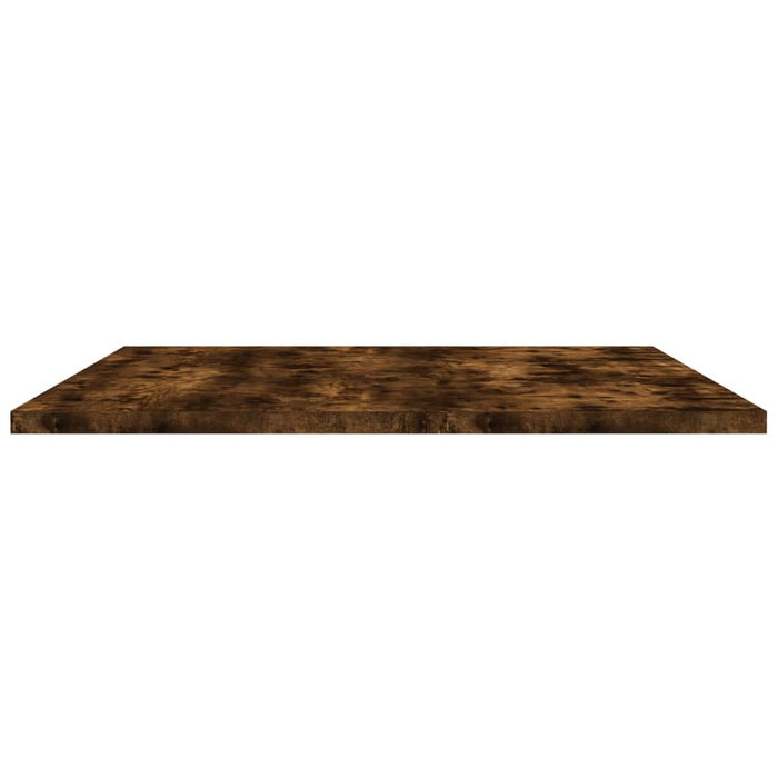 Rafturi perete 4 buc. stejar fumuriu 80x50x1,5 cm lemn compozit WALTI